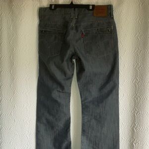 Levi's Men's Dark Gray Straight Jeans 527